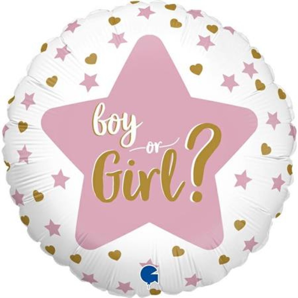 Fooliumist õhupall «Boy or Girl» ümmargune