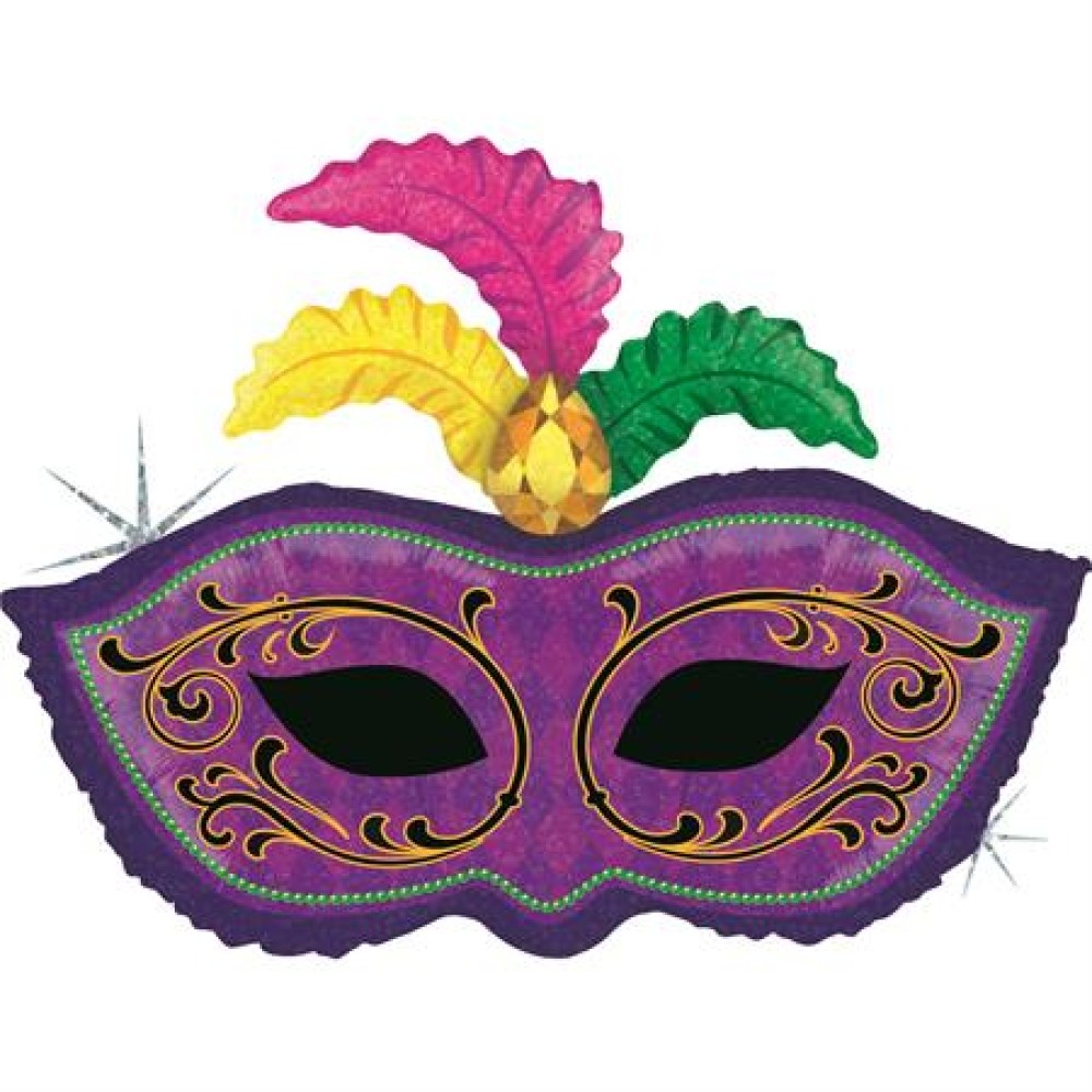 Foil balloon «CARNIVAL MASK», multicolor