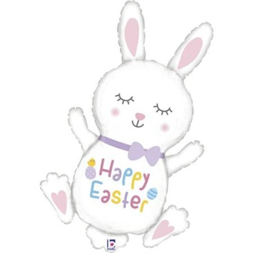 Foil balloon bunny «HAPPY EASTER»