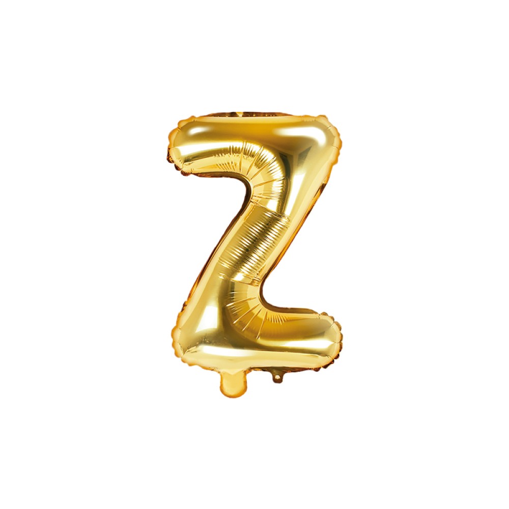 Foil balloon "LETTER Z" gold