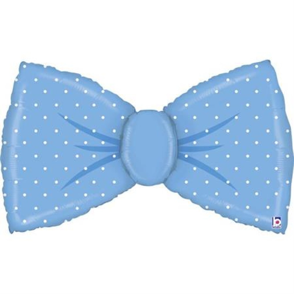 Foil balloon «BOW TIE», blue