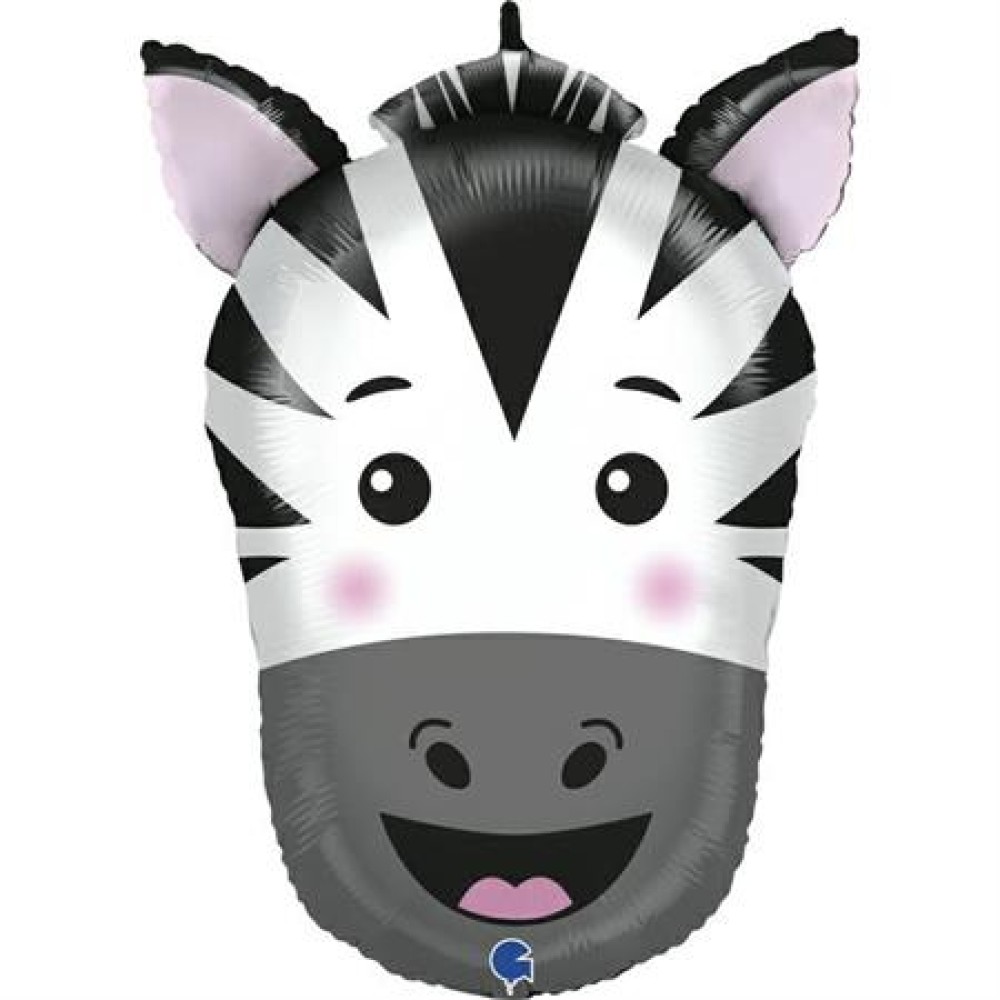 Foil balloon «ZEBRA», head