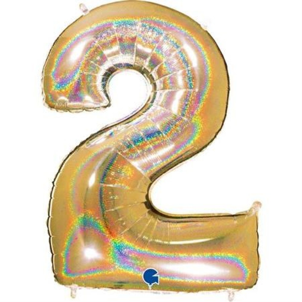 Number «2» gold