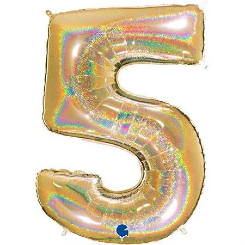 Number «5» kuldne