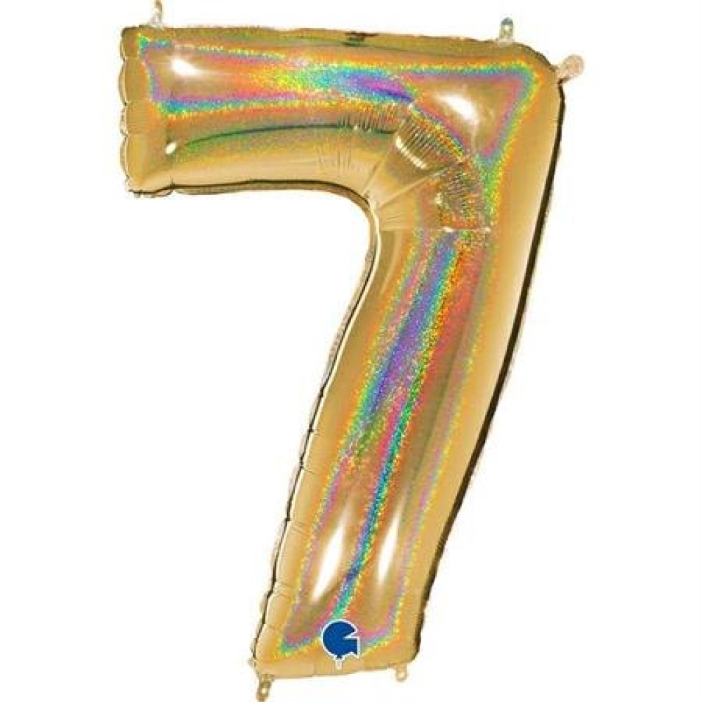 Номер «7» золотой
