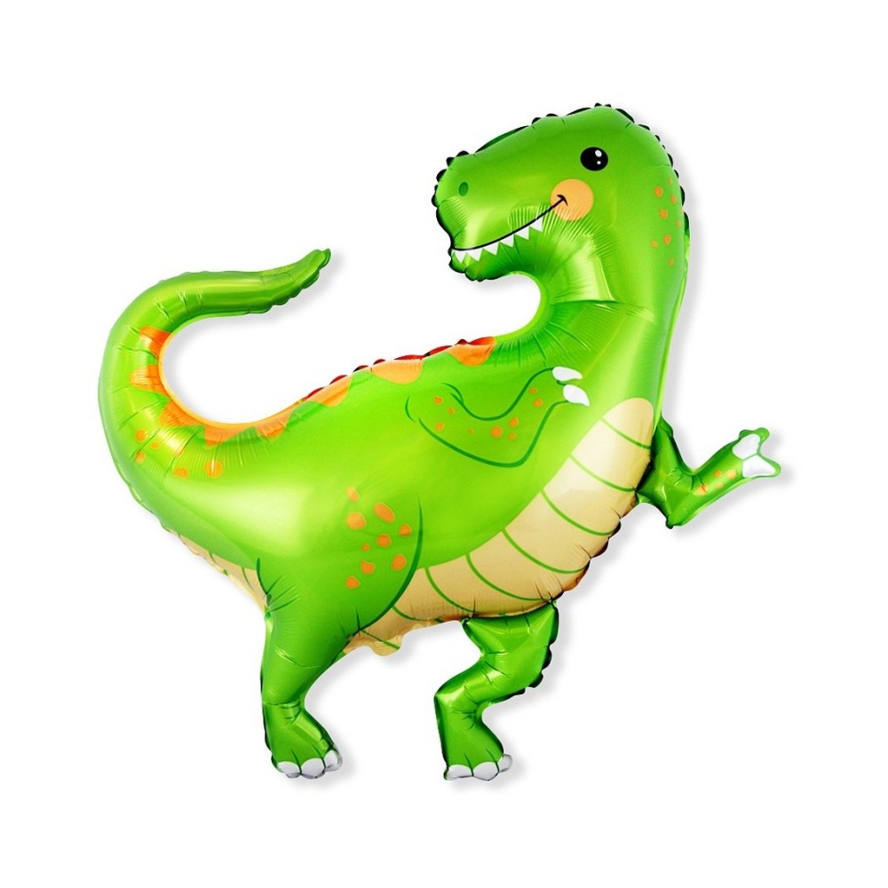 Foil balloon «Dinosaur», green