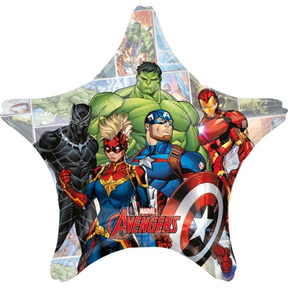 Foil balloon «MARVEL HEROES» star