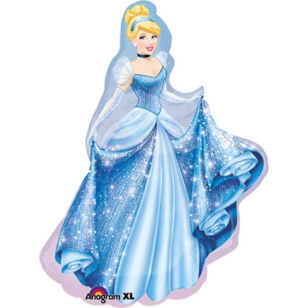 Foil balloon «PRINCESS» light blu