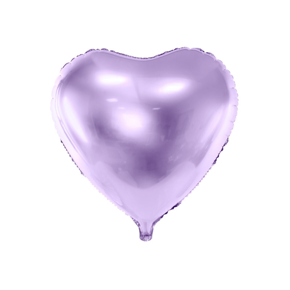 Фольгированный шар "Сердце" лавандовый