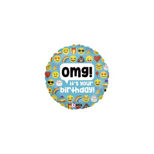 Emoji õhupall, «OMG! It's your Birthday»