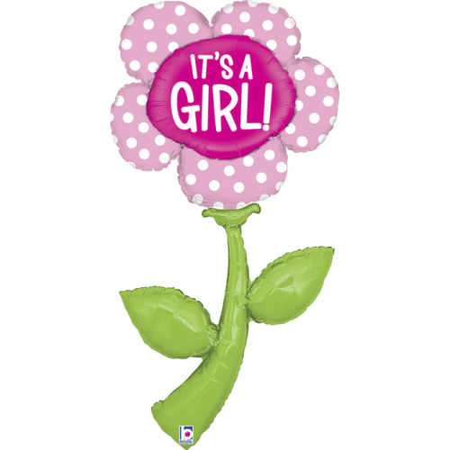 Foil balloon flower «IT'S A GIRL»