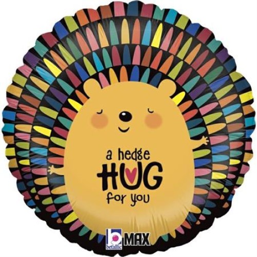 Foil balloon "A HEDGE HUG FOR YOU", hedgehog
