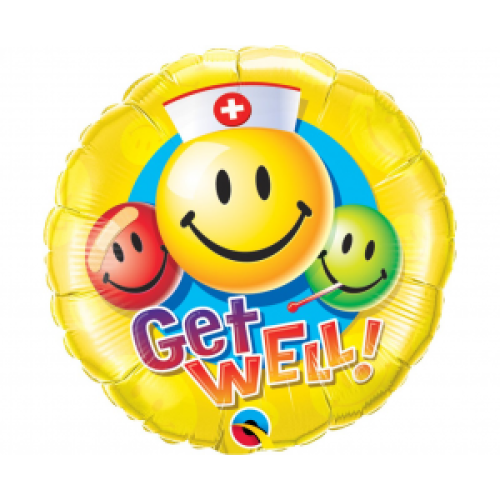 Emoji «Get Well!» round