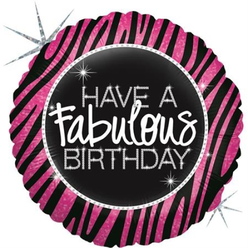 «Have a Fabulous Birthday» round