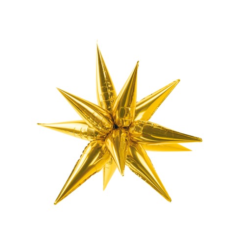 Foil balloon «STAR» 3D, gold