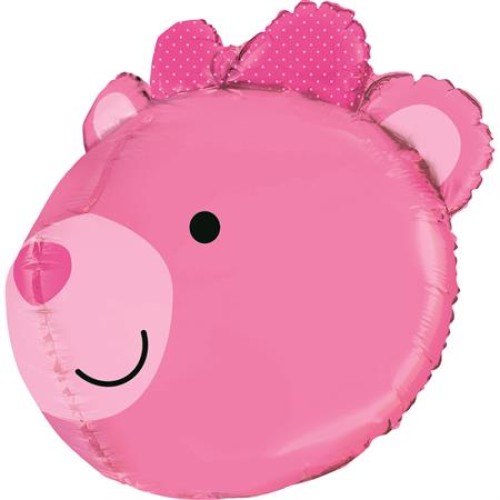 Foil balloon «BEAR», pink