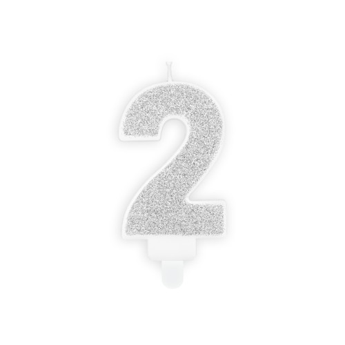 Candle number «2», silver