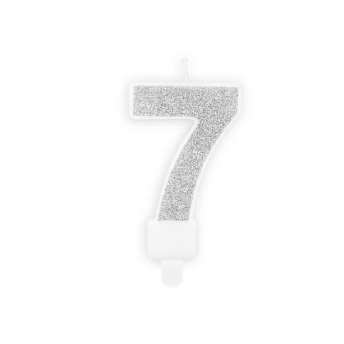 Candle number «7», silver