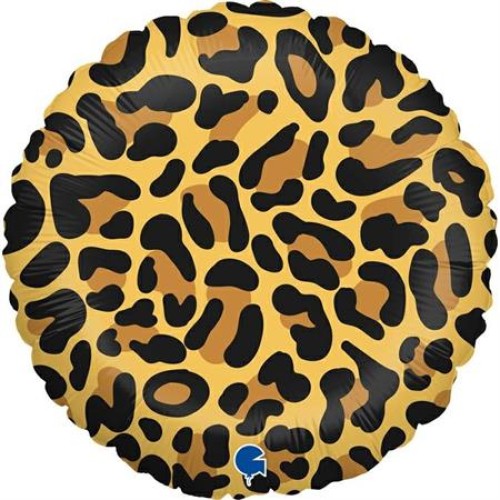 Leopard pattern, round