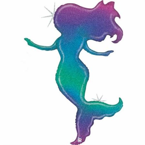 Fooliumist õhupall «Merineitsi», värviline, holograafiline