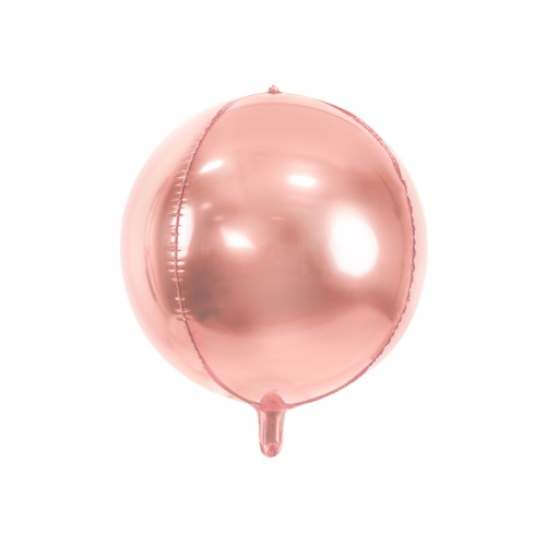 Fooliumist õhupall "PALL" kuldne-roosa