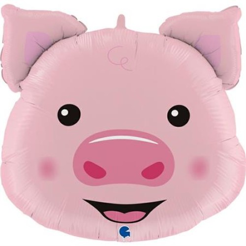 Foil balloon «PIG», head