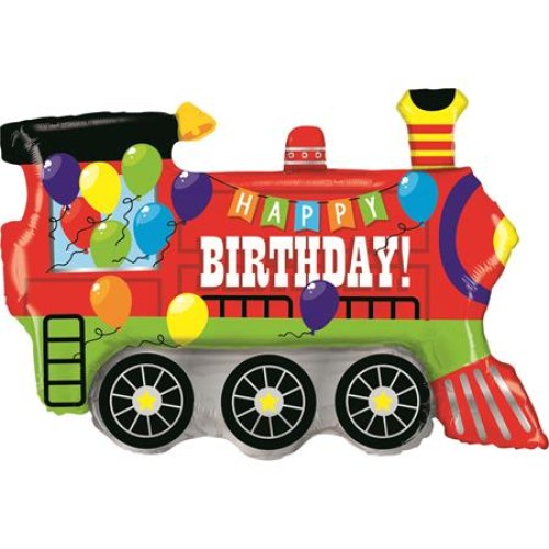 Фольгированный шар поезд «HAPPY BIRTHDAY»