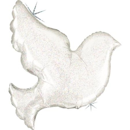 Foil balloon "PIGEON", white