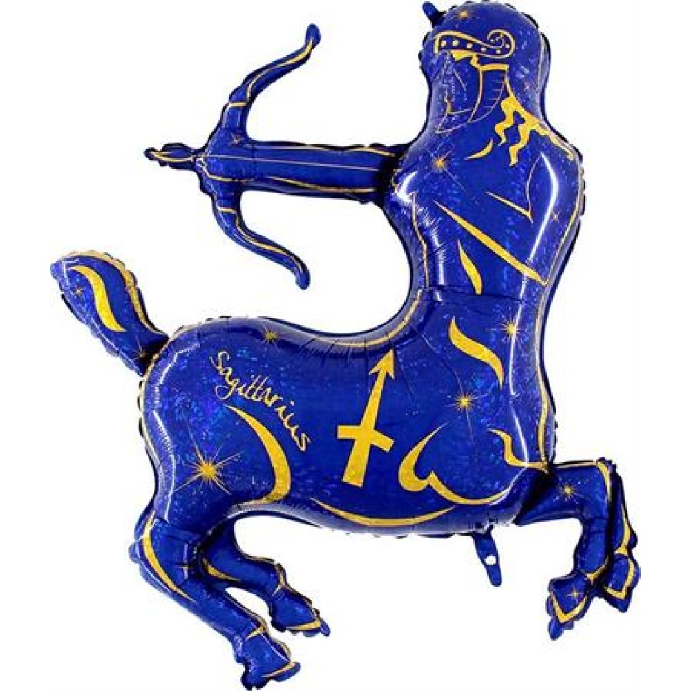 Zodiac Sagittarius, blue