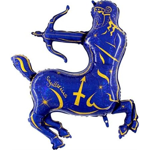 Zodiac Sagittarius, blue