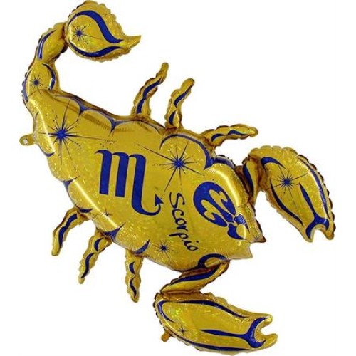 Zodiac Scorpio, golden