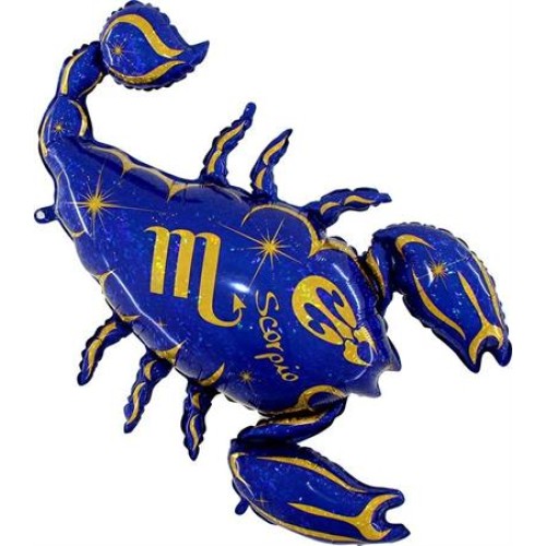 Zodiac Scorpio, blue