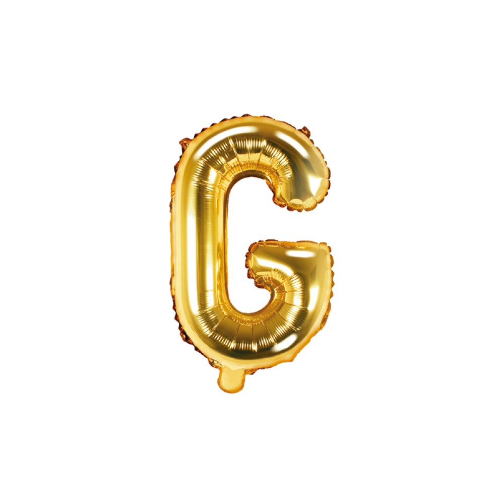 Foil balloon "LETTER G" golden