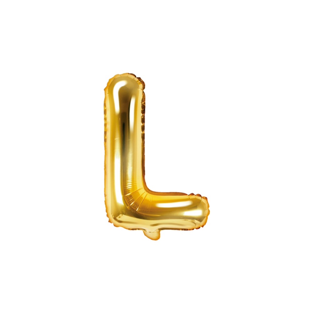 Foil balloon "LETTER L" golden