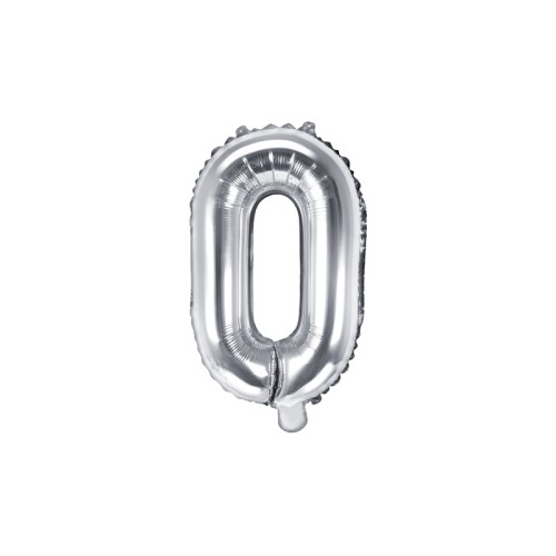 Foil balloon letter «O», silver