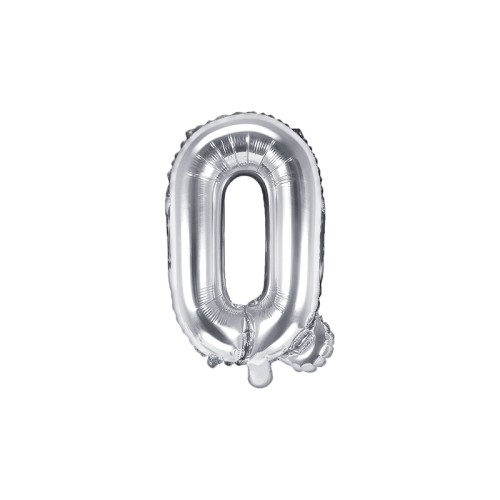 Foil balloon letter «Q», silver