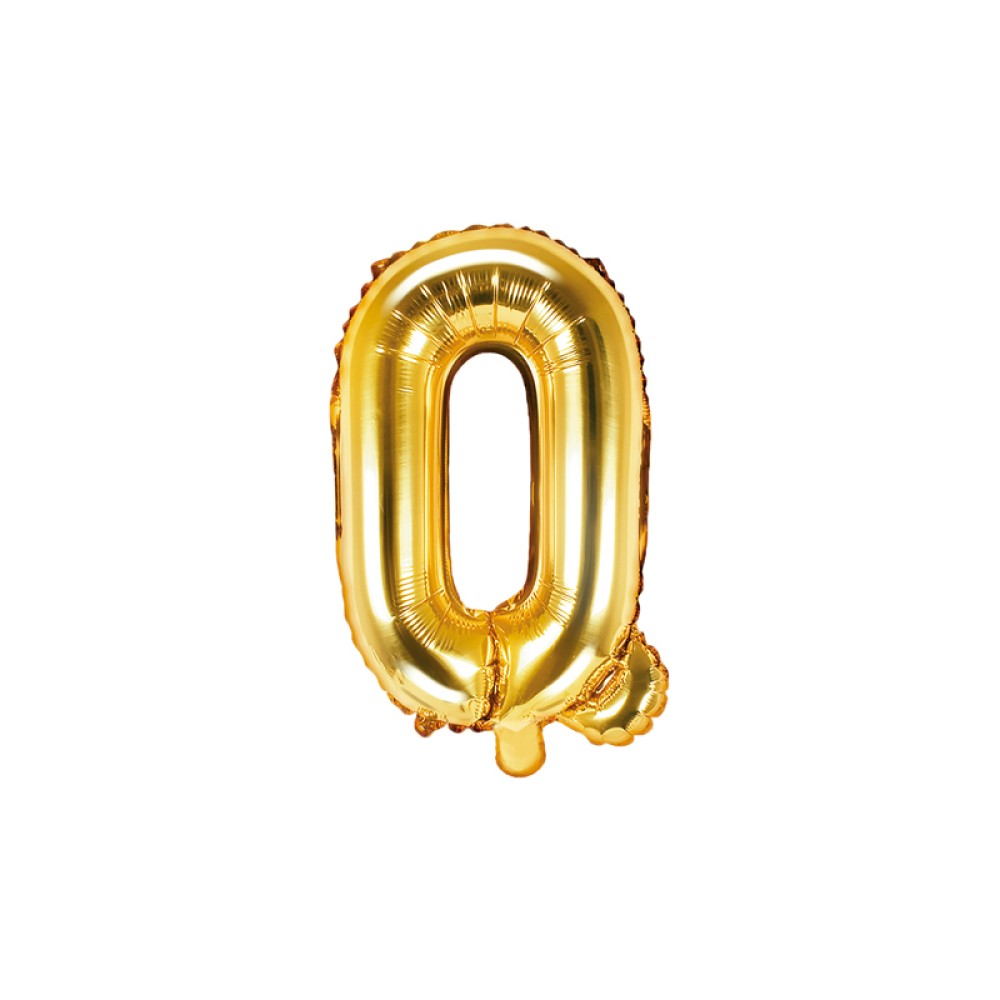 Foil balloon "LETTER Q" golden