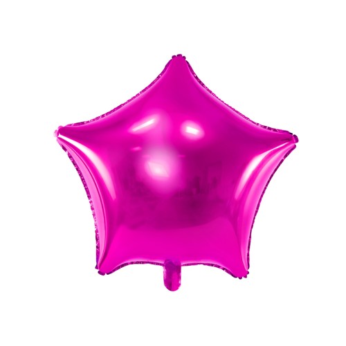 Foil balloon "STAR" fuchsia