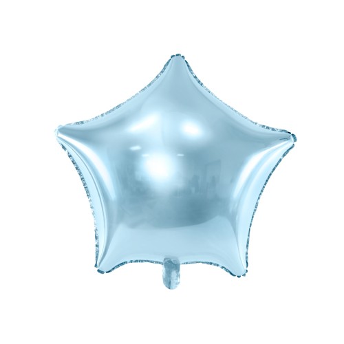 Foil balloon "STAR" light blue