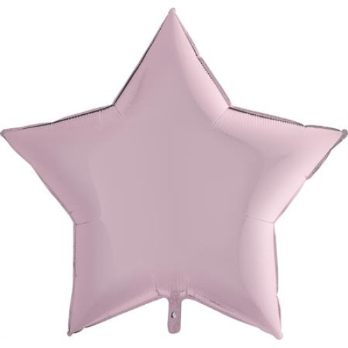 Star, pastel pink, metallic