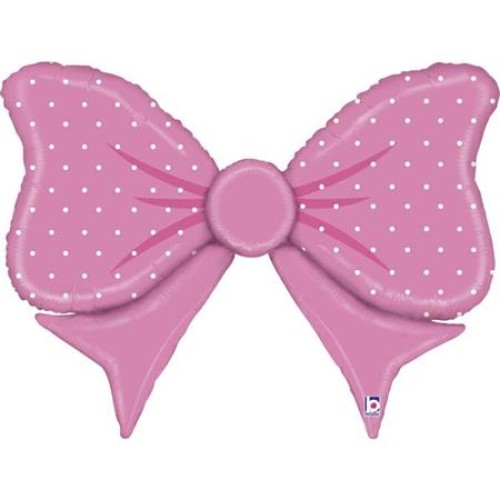Foil balloon «BOW TIE», pink