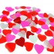 Crystal clear with confetti "colorful hearts"