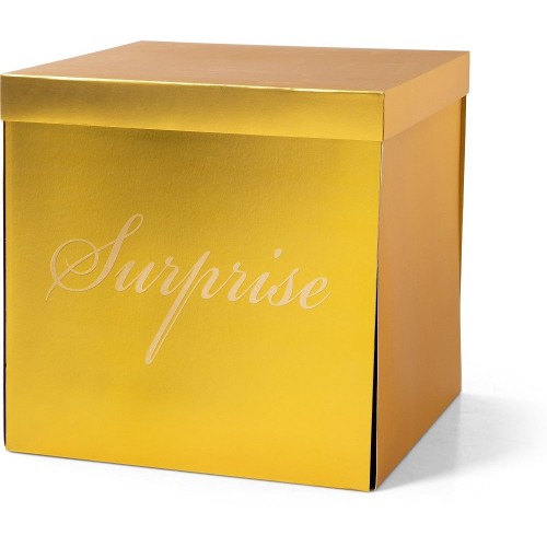 Коробка для шаров «золотая surprise»