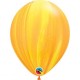 Latex balloon «agate yellow-orange»