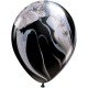 Latex balloon «agate black-white»