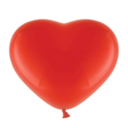 Lateksist õhupall «süda punane»
