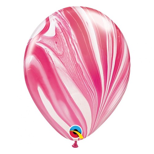 Latex balloon «red-white agate»