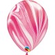 Latex balloon «agate red-white»