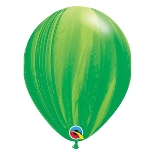 Латексный шар «зелёный мрамор»