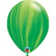 Latex balloon «agate green rainbow»